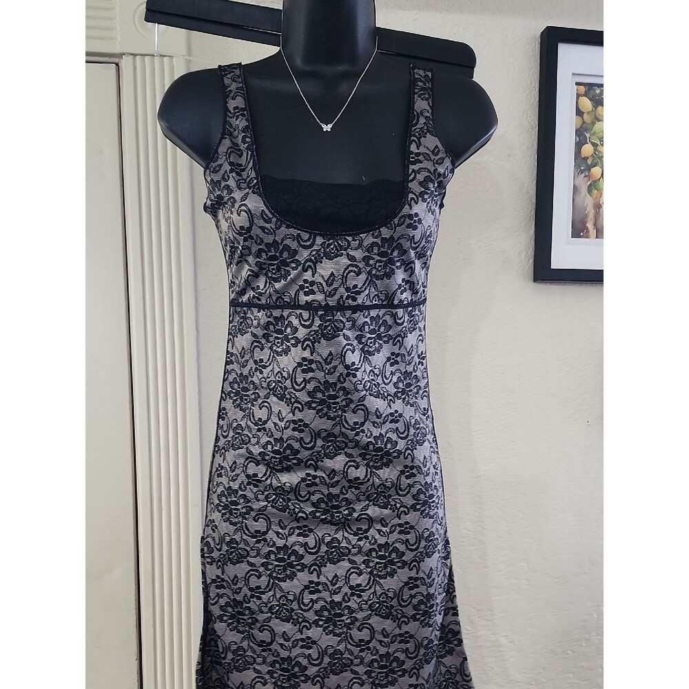 FIT Figure Improving Technology Lace Shaping Slip Dress Sz M Shapewear Y2K